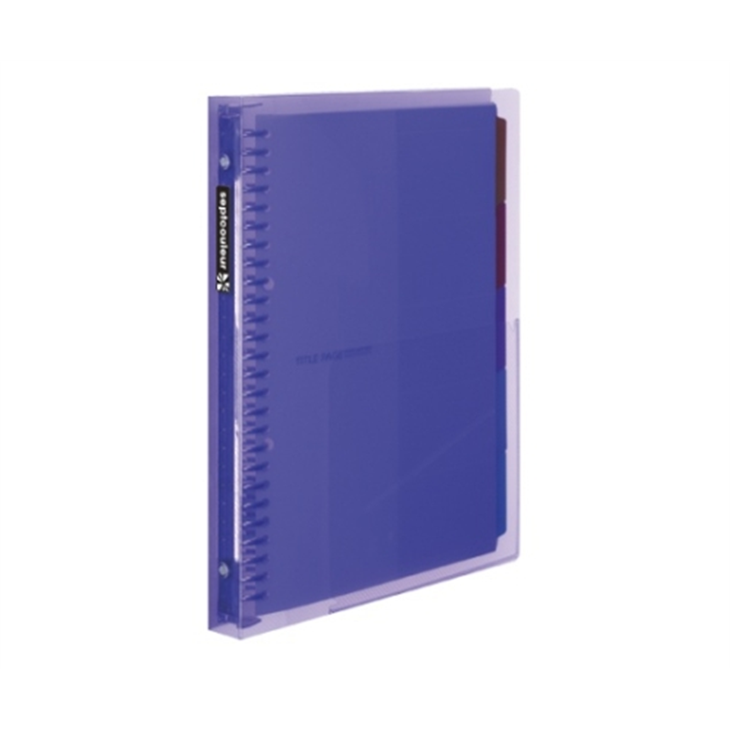 マルマン ファイルノート セプトクルール B5 メタルバインダー パープル F615B-10 1冊(ご注文単位1冊)【直送品】