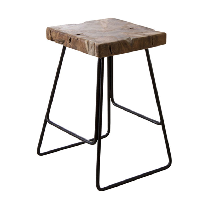 東谷 スツール ブラウン TTF-903C 1個（ご注文単位1個）【直送品】