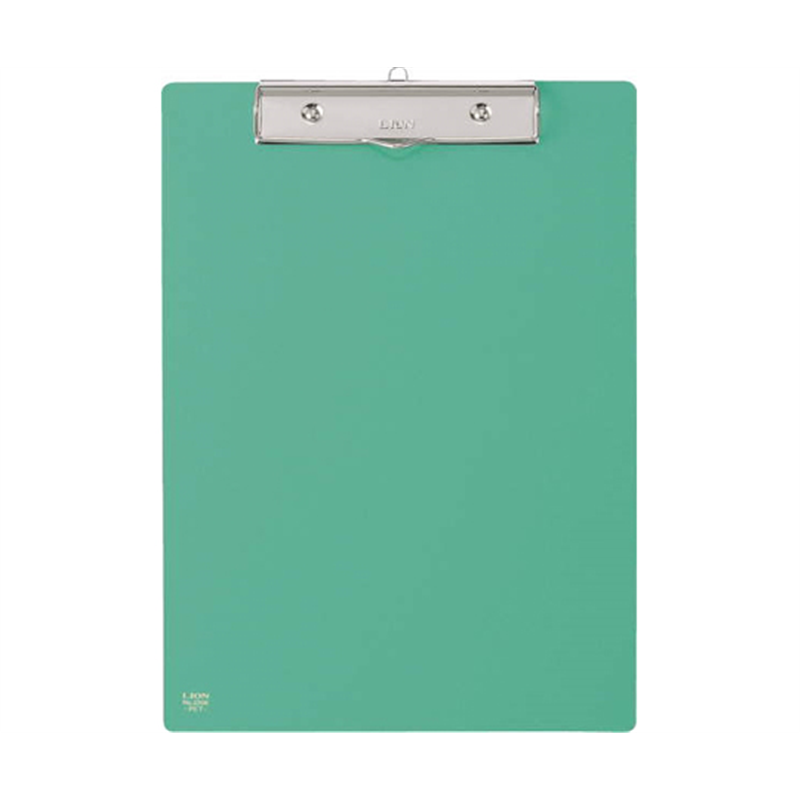 ライオン事務器 PETカラー用箋挟 グリーン No.220K(G) 1枚(ご注文単位1枚)【直送品】