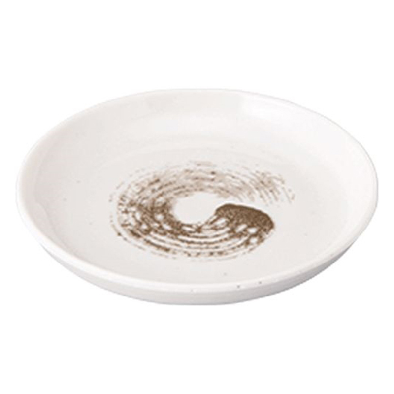 Daiwa 小皿(4寸)渦刷毛目(うずはけめ)錆(さび) YD-20-US 1個(ご注文単位1個)【直送品】