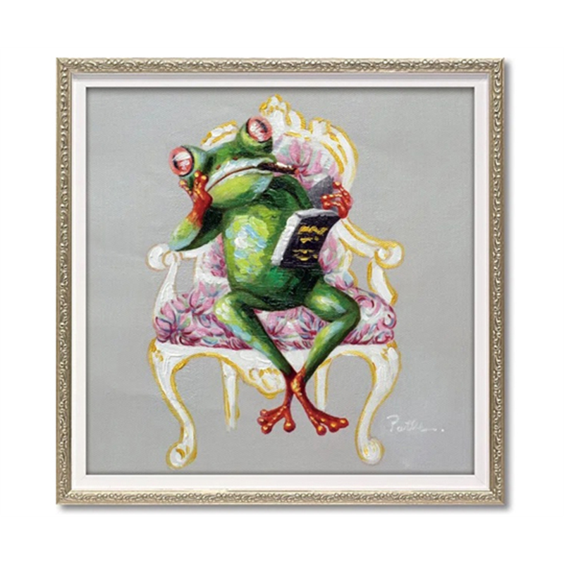 ユーパワー オイル ペイント アート｢カエル ディレクター(Sサイズ)｣ OP-07055 1個（ご注文単位1個）【直送品】