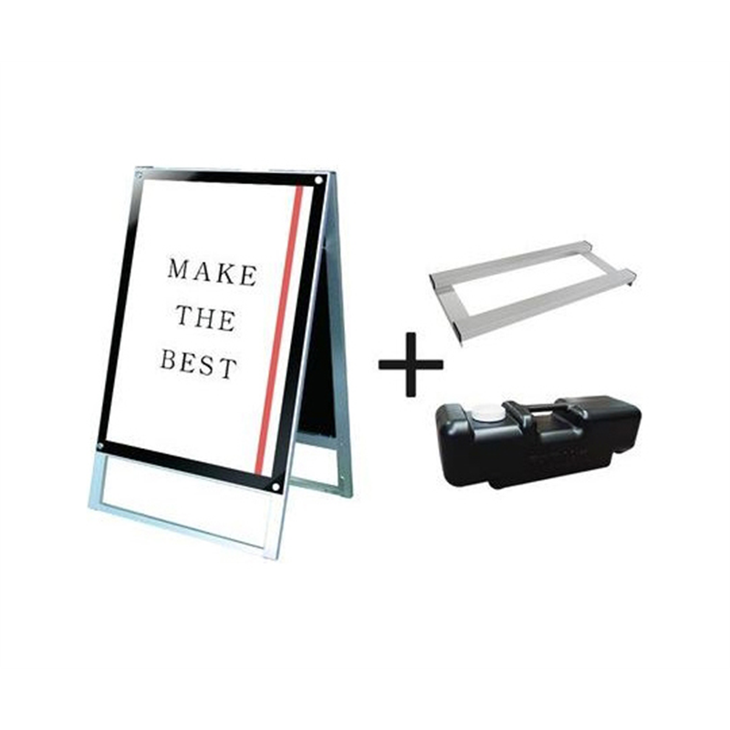 常磐精工 ポスター用スタンド看板 A1両面ブラック ウエイトアーム・水タンクセット PSSK-A1RB-3SET 1個（ご注文単位1個）【直送品】