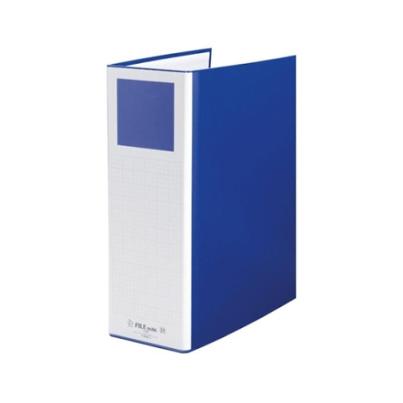 ファイル 間伐材シリーズ パイプファイル ブルー K-80B 1冊(ご注文単位1冊)【直送品】