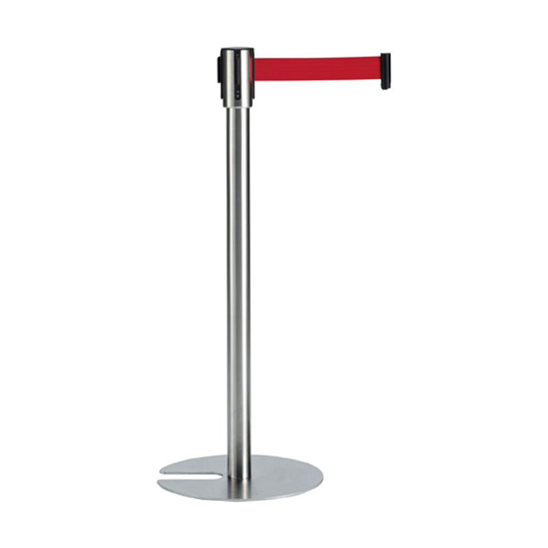 テラモト ベルトパーテーションスタンドUN ステン ベルト赤 SU-661-800-2 1台(ご注文単位1台)【直送品】