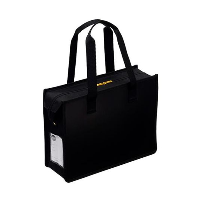 サクラクレパス 275x355x110mm オフィス用トートバッグ(ブラック) EA927AS-24A 1個(ご注文単位1個)【直送品】