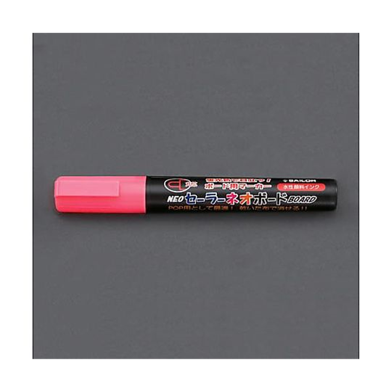 エスコ [赤/中字] 水性ネオボードマーカー(5本) EA765MW-42 1箱(ご注文単位1箱)【直送品】