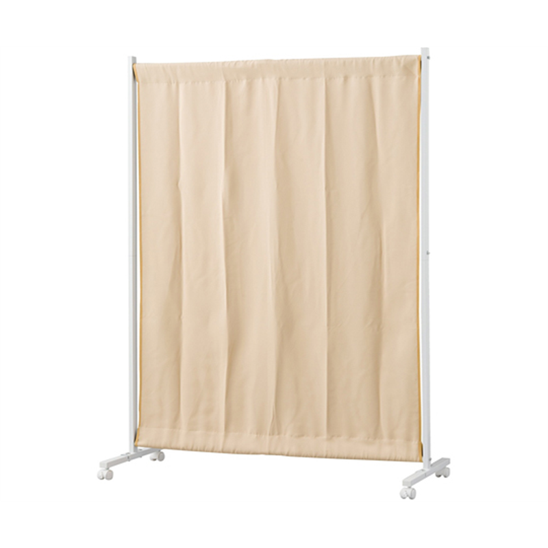 アズワン 伸縮式キャスターパーティション W140cm ベージュー 61-791-36-3 1台（ご注文単位1台）【直送品】