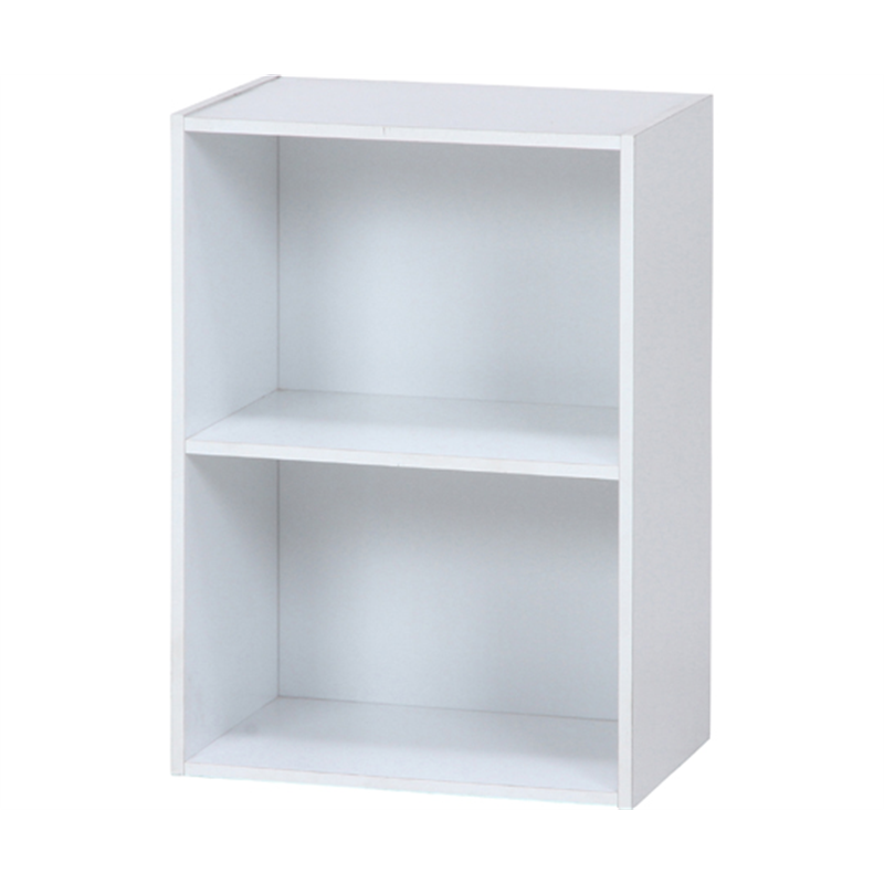 不二貿易 カラーボックス2段 WH 1セット(2個入) 96502 1セット（ご注文単位1セット）【直送品】