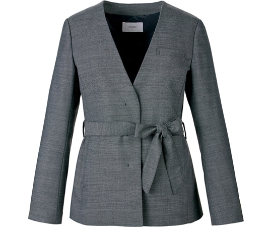 カーシーカシマ ENJOY ジャケット SUSTINA MAT WORSTED グレー 17号 EAJ800 1枚（ご注文単位1枚）【直送品】