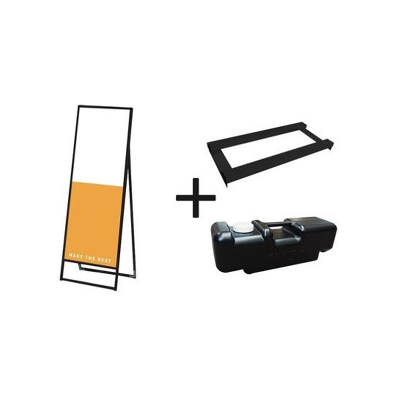 常磐精工 ブラックバリウススタンド看板 アルミ複合板 600×1800片面 ウエイトアーム・水タンクセット BVASKAP-600X1800K-3SET 1個（ご注文単位1個）【直送品】