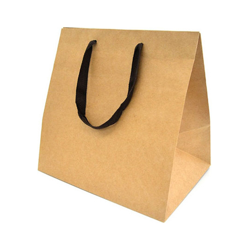 ヤマニパッケージ 紙袋 クラフト平ひもバッグ マチ広 M 未晒 100枚 YOH-203 1ケース（ご注文単位1ケース）【直送品】