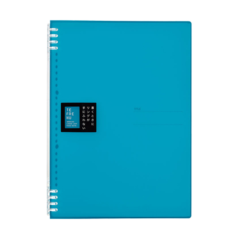 キングジム リングノート テフレーヌ A4 水色 9856TTE 1冊(ご注文単位1冊)【直送品】