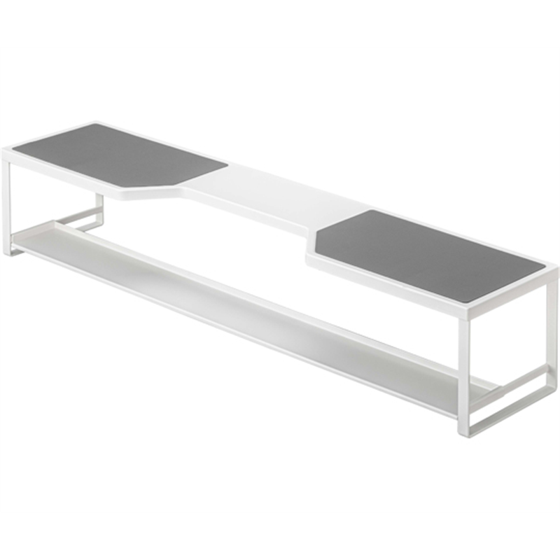 山崎実業 コンロ奥ラック プレート 排気口カバー付き 75cmコンロ用 ホワイト 5652 1箱（ご注文単位1箱）【直送品】