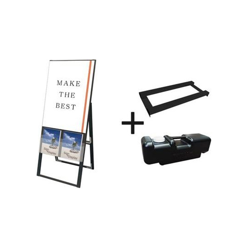 常磐精工 ブラックカタログケーススタンド看板 Uタイプ A1片面 ウエイトアーム・水タンクセット BKCSKU-A1K-3SET 1個（ご注文単位1個）【直送品】