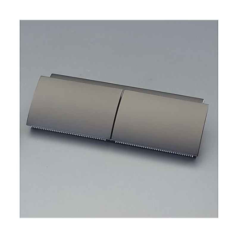 アズワン ワンハンド/トイレットペーパーホルダー(2連/マットブラック) EA638LD-44 1個(ご注文単位1個)【直送品】