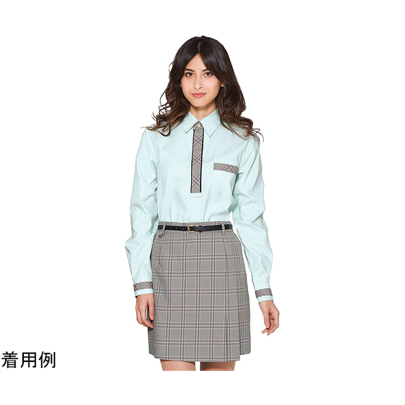 カーシーカシマ AMUS-NET シャツブラウス 214-4 ブルー SS AWY214 1枚（ご注文単位1枚）【直送品】