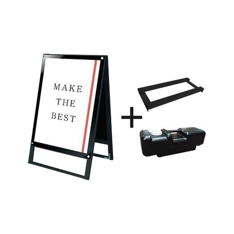 常磐精工 ブラックポスター用スタンド看板 A1両面ブラック ウエイトアーム・水タンクセット BPSSK-A1RB-3SET 1個（ご注文単位1個）【直送品】