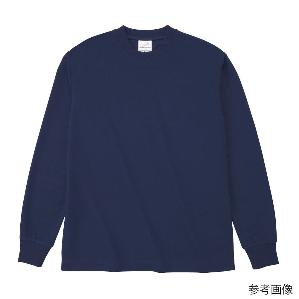 フェリック ハニカム長袖Tシャツ(リブ有) ネイビー L HNC204-L 1枚（ご注文単位1枚）【直送品】