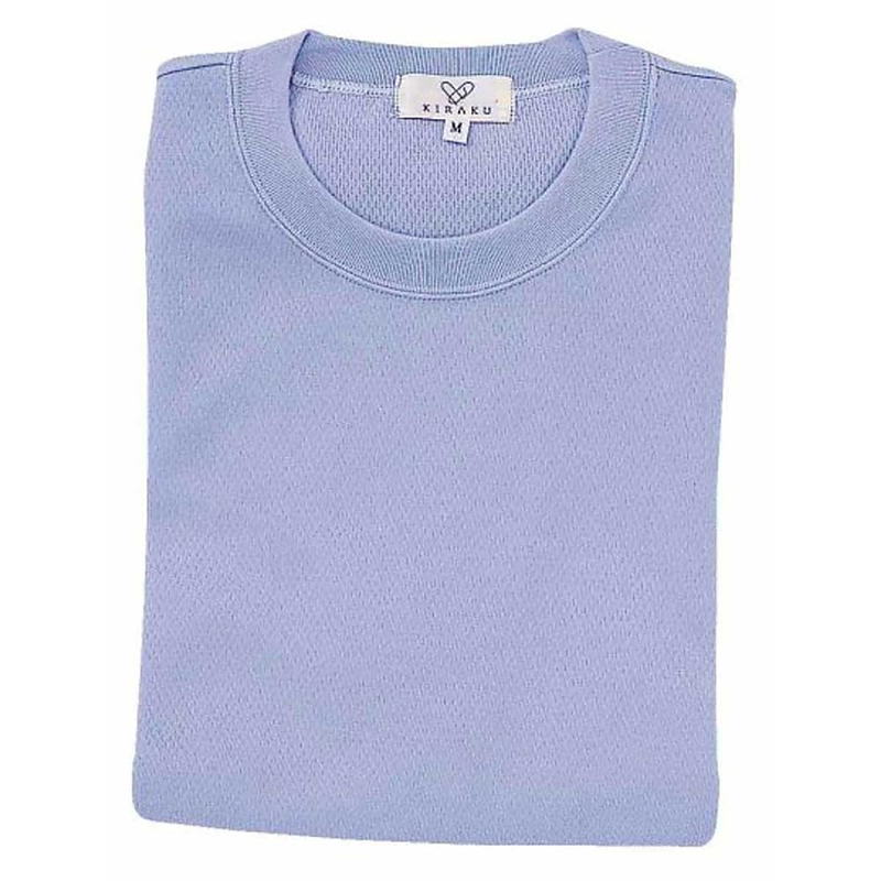 KIRAKU(トンボ) Tシャツ ラベンダーブルー 4L(身丈82cm) CR003-80 4L 1枚(ご注文単位1枚)【直送品】