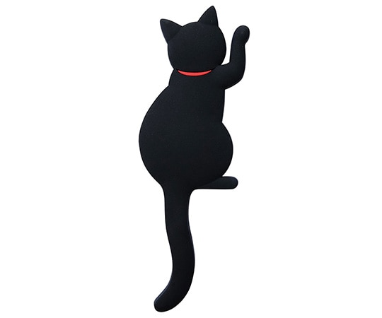 東洋ケース マグネット式 猫型フック Cat tail クロ MH-CAT-02 1個(ご注文単位1個)【直送品】