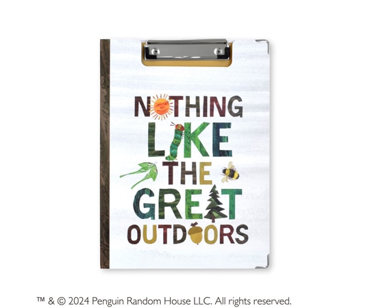 セントレディス エリックカール クリップボード FOREST FRIENDS グレー/ブラウン （見開き A4サイズ） ST-ZE0020 1冊（ご注文単位1冊）【直送品】