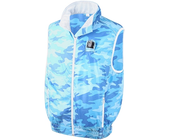 関西ファッション連合 ベスト 空調エアコンR服 カゼクル カモフラブルー M-L MT3000 BLUE 1セット(ご注文単位1セット)【直送品】
