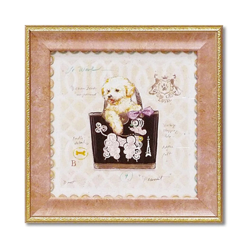 ユーパワー ミニゲル アートフレーム チャド バレット｢ビション パピー パース｣ CB-02006 1個（ご注文単位1個）【直送品】