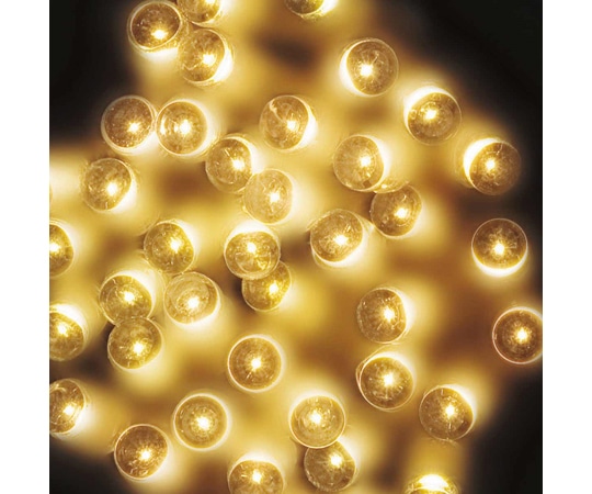 アズワン LEDストレートライト 屋外使用可 100球 ゴールド 48-53-1-5 1セット(ご注文単位1セット)【直送品】