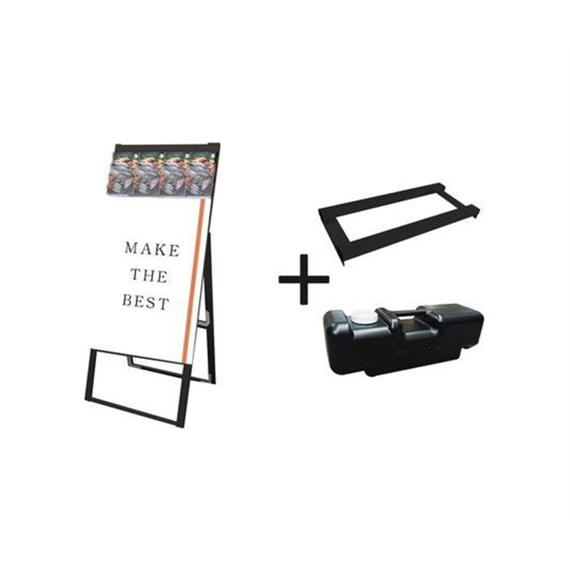 常磐精工 ブラックパンフレットケーススタンド看板 Dタイプ A1片面 ウエイトアーム・水タンクセット BPCSKD-A1K-3SET 1個(ご注文単位1個)【直送品】