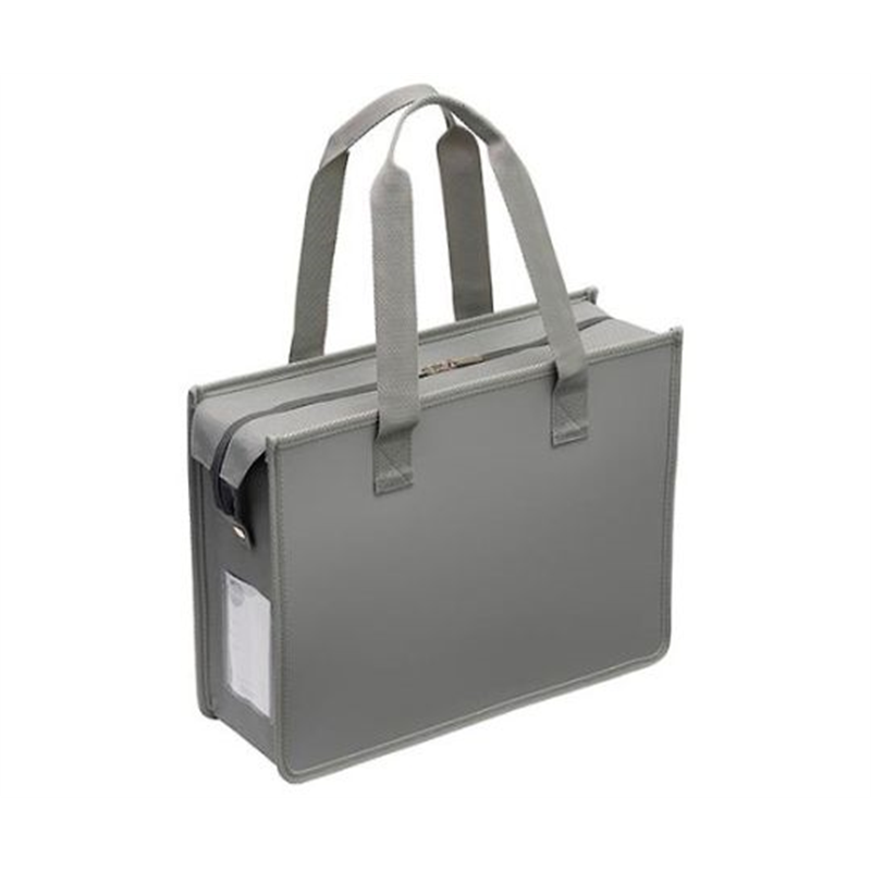 サクラクレパス 275x355x110mm オフィス用トートバッグ(グレー) EA927AS-22A 1個(ご注文単位1個)【直送品】
