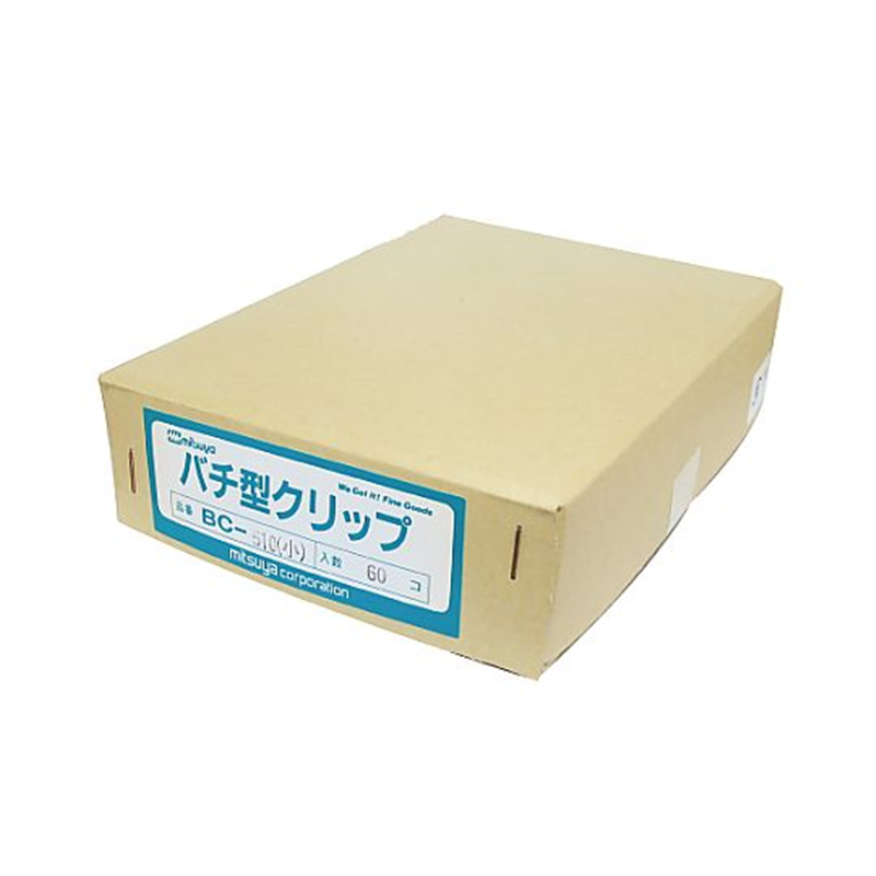 ミツヤ バチ型クリップ小 60個入 BC-510 1箱（ご注文単位1箱）【直送品】