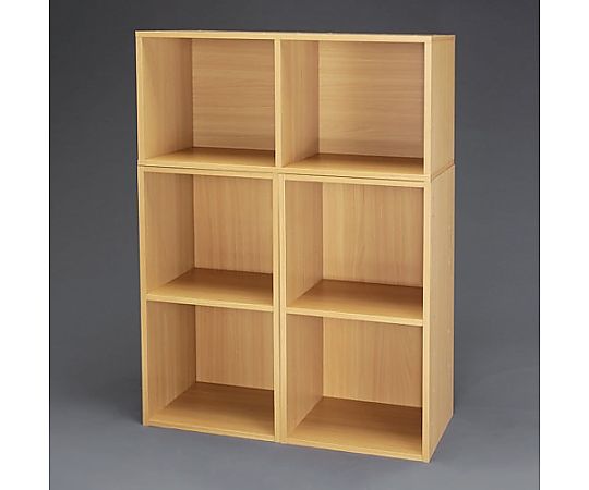 エスコ 370x300x740mm 木製収納棚(連結式/3個) EA954EF-3 1セット(ご注文単位1セット)【直送品】