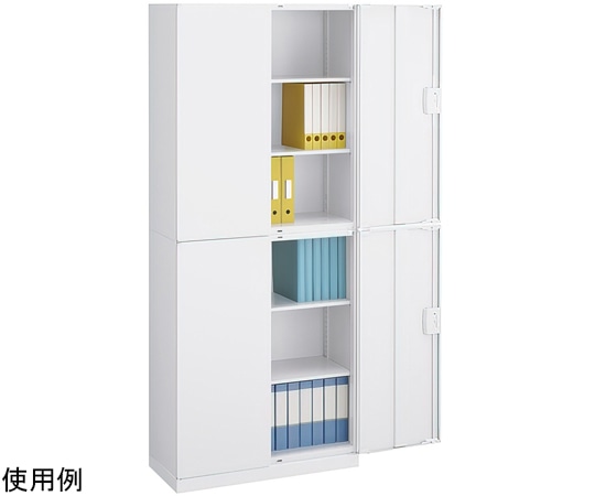 カグクロ 両開き×両開き書庫セット(W900×D400×H2160) SOW-03H-03H 1個(ご注文単位1個)【直送品】