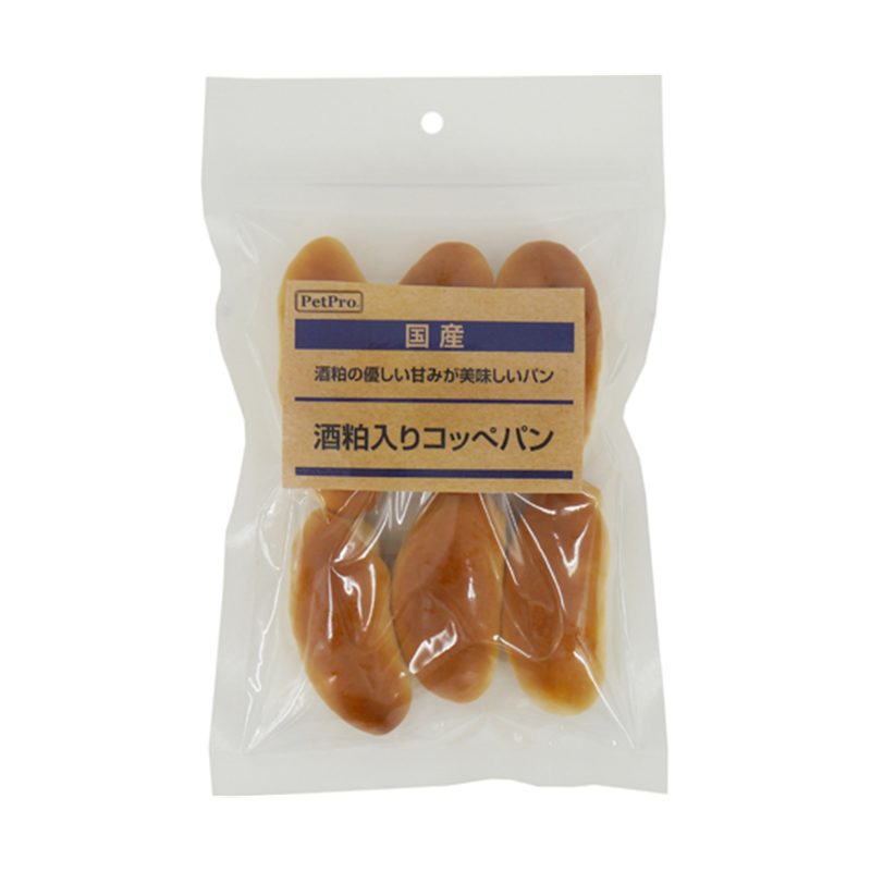 ペットプロジャパン ペットプロ 国産おやつ 酒粕入りコッペパン 6本入り  1セット（ご注文単位1セット）【直送品】