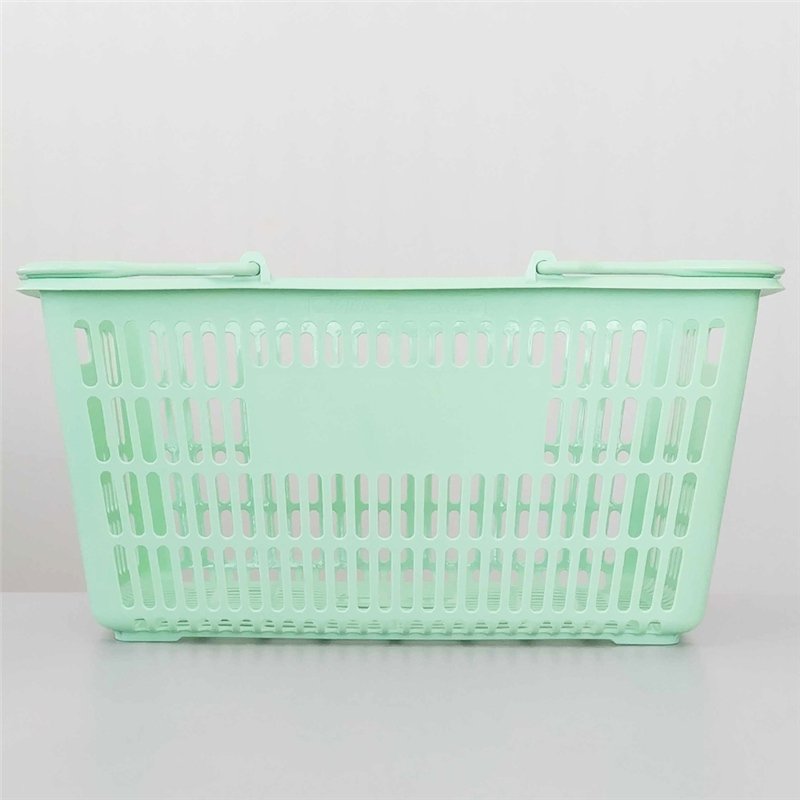 大和産業 買い物かご ライトグリーン 5個入 SL-30 1セット（ご注文単位1セット）【直送品】