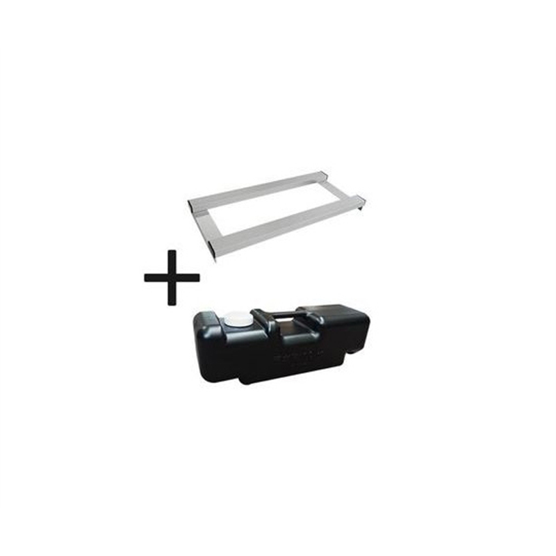 常磐精工 ポスターグリップスタンド看板コンビ(屋外用) A2A2片面シルバー ウエイトアーム・水タンクセット PGSKC-A2A2KS-G-3SET 1個（ご注文単位1個）【直送品】