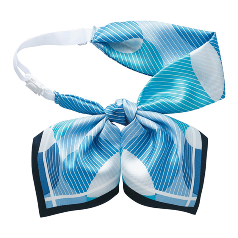 カーシーカシマ ENJOY リボンスカーフ ブルー EAZ695 1枚（ご注文単位1枚）【直送品】