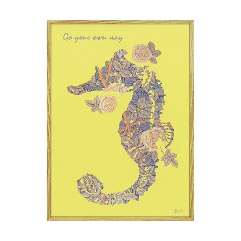 ユーパワー アニマルシルエット アート｢シーホースM｣ YP-03546 1個（ご注文単位1個）【直送品】