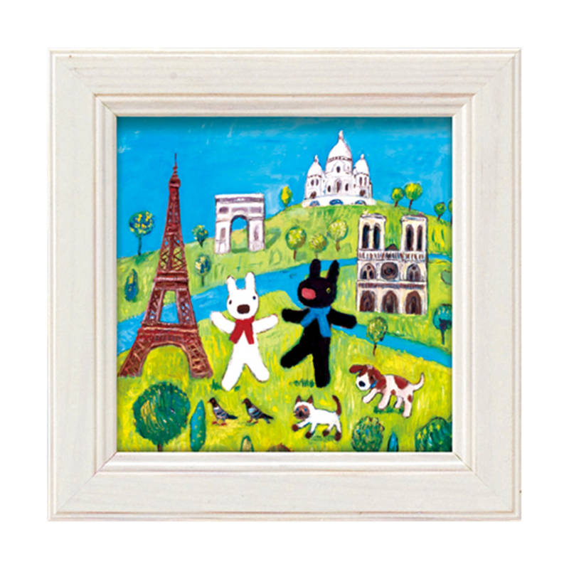 ユーパワー リサとガスパール ミニアートフレーム｢パリを巡る｣ GL-00682 1個（ご注文単位1個）【直送品】