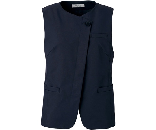 カーシーカシマ ENJOYNoir ベスト Double Cloth by BRING Material ネイビー 13号 NAV016 1枚（ご注文単位1枚）【直送品】