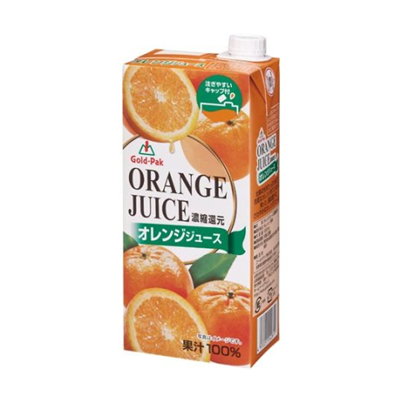 ゴールドパック オレンジジュース 1L 1ケース(6本入) 247816 1ケース※軽（ご注文単位1ケース）【直送品】