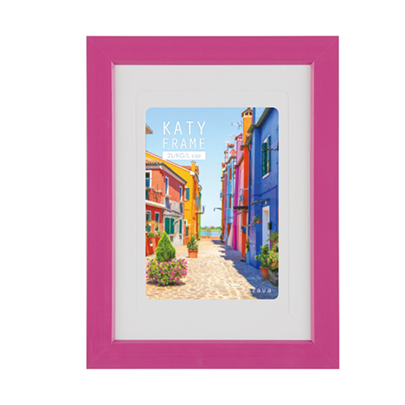 万丈 ケイティフレーム 2L判 ピンク KT-2L-PK 1個(ご注文単位1個)【直送品】