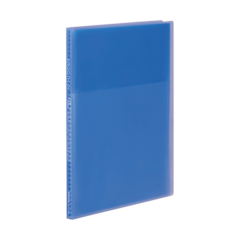 キングジム クリアーファイル スムーズイン(透明) 青 173TSM 1冊(ご注文単位1冊)【直送品】