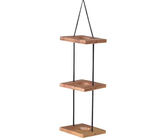 東谷 ハンギングプランター3段 ブラウン TTZ-313 1個(ご注文単位1個)【直送品】