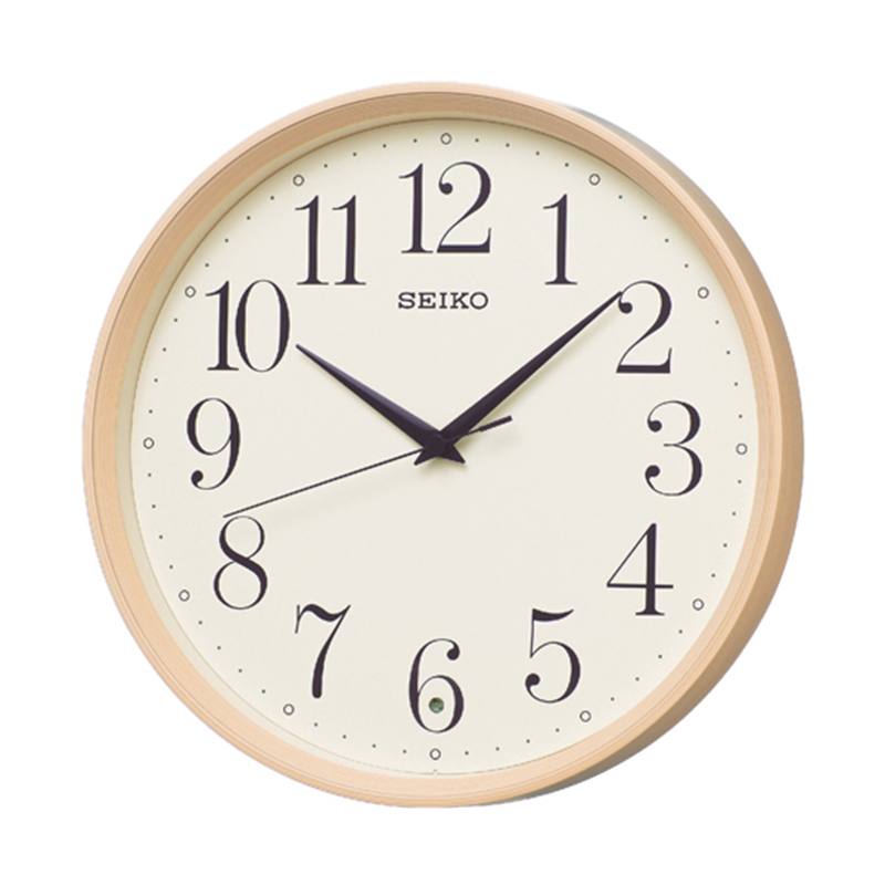 セイコー 電波掛時計 φ280×51mm 薄茶 KX222A 1個(ご注文単位1個)【直送品】