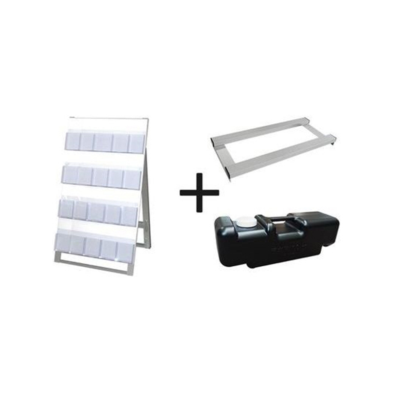 常磐精工 ケーススタンド看板 600幅4段片面 ウエイトアーム・水タンクセット CSK-600X4K-3SET 1個(ご注文単位1個)【直送品】