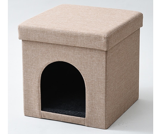 山善(YAMAZEN) ペットハウス&収納スツール シングル ベージュ PSS-38(BE) 1個(ご注文単位1個)【直送品】