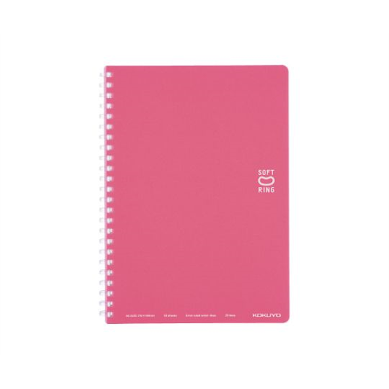 コクヨ ソフトリングノート(ドット入り罫線)A5 薄桃 ス-SV331BT-LP 1冊（ご注文単位1冊）【直送品】