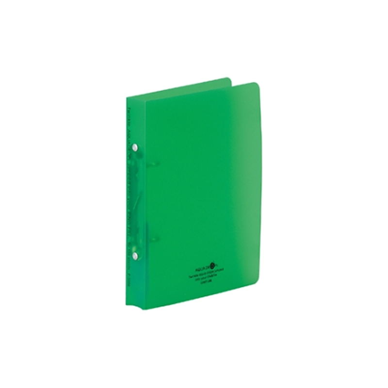 LIHITLAB AQUA DROPs リングファイル<ツイストリング> 6黄緑 F-5006 F5006-6 1冊(ご注文単位1冊)【直送品】