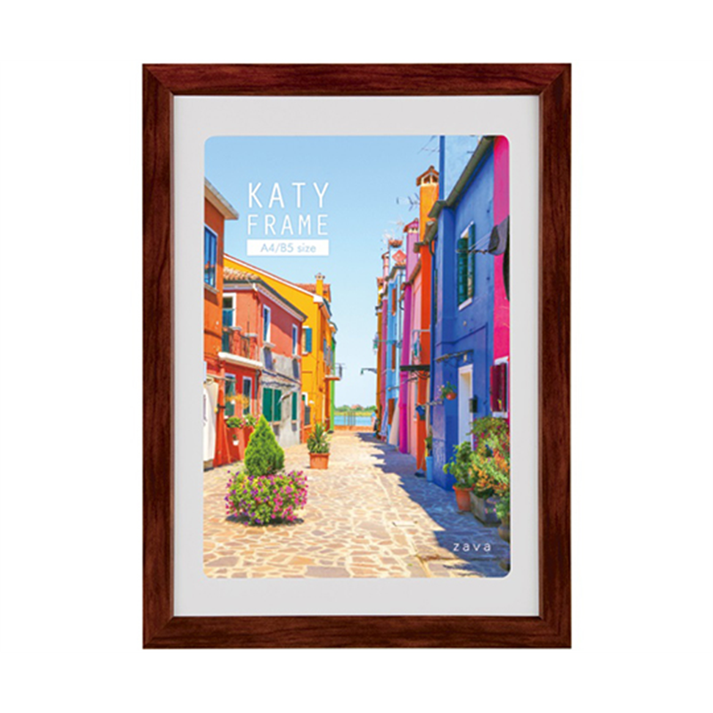 万丈 ケイティフレーム A4判 ブラウン KT-A4-BR 1個(ご注文単位1個)【直送品】